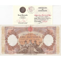 10000 LIRE REGINE DEL MARE 24 GENNAIO 1959 qSUP